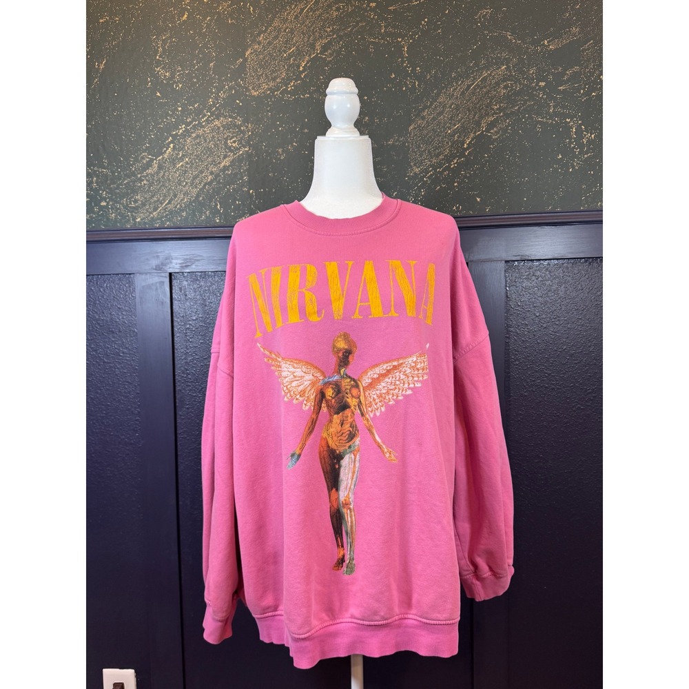 H&M Nirvana Sweatshirt Pink